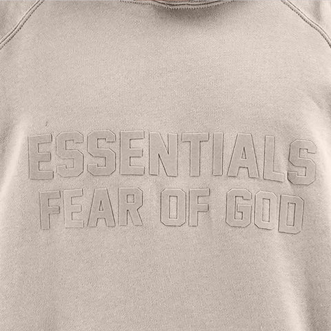 FEAR OF GOD Essentials Chest Logo Hoodie Smoke