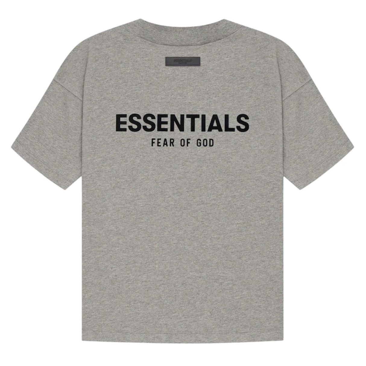 FEAR OF GOD Essentials Felt Logo Tee Dark Oatmeal FEAR OF GOD FEAR OF GOD - originalfook singapore