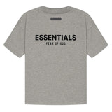 FEAR OF GOD Essentials Felt Logo Tee Dark Oatmeal FEAR OF GOD FEAR OF GOD - originalfook singapore