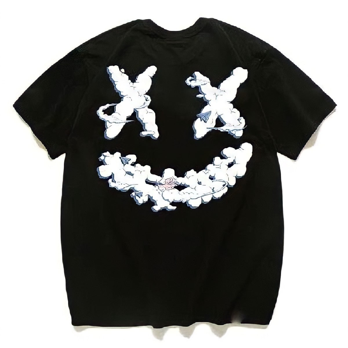 Rickyisclown [RIC] Cloud Cherub Smiley Tee Black [R11210119hXZ-AAAA] RICKYISCLOWN RICKYISCLOWN - originalfook singapore