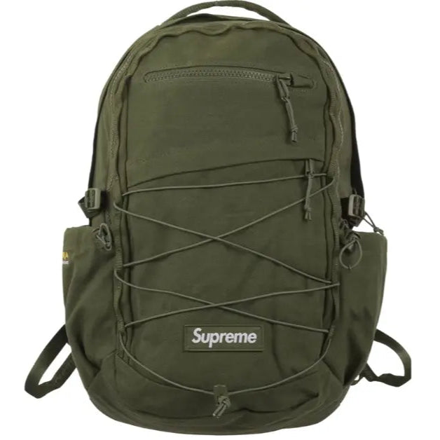 Supreme Logo Olive Backpack