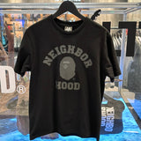 Bathing Ape X Neighborhood Tee Black BATHING APE BATHING APE - originalfook singapore