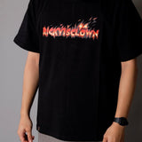 Rickyisclown [RIC] Flame Smiley Tee Black [R5220927c-G7] RICKYISCLOWN RICKYISCLOWN - originalfook singapore
