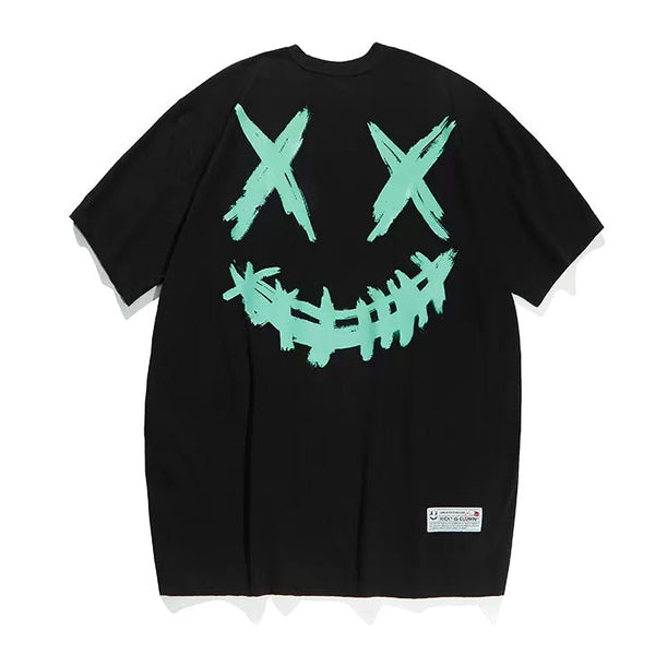 Rickyisclown [RIC] Basic Glow In The Dark Smiley Tee Black [R20200506b-FFF] RICKYISCLOWN RICKYISCLOWN - originalfook singapore