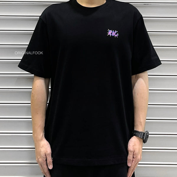 Rickyisclown [RIC] Neon Graffiti Smiley Tee Black [R27230225E-O8] RICKYISCLOWN RICKYISCLOWN - originalfook singapore