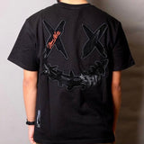 Rickyisclown [RIC] Black Mamba Embossed Smiley Tee Black [R4220222B-N5] RICKYISCLOWN RICKYISCLOWN - originalfook singapore