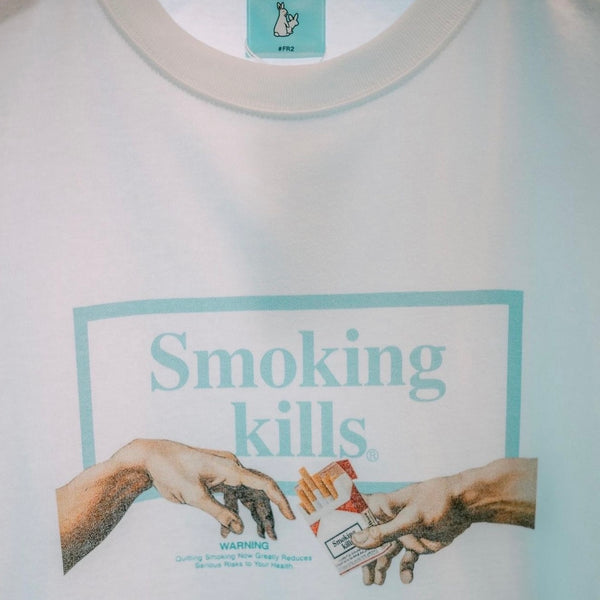 FR2 JAPAN Can I Bum A Smoke Tee White Tiffany (Japan Exclusive) #FR2 #FR2 - originalfook singapore