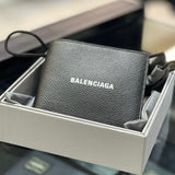 Balenciaga Cash Square Bifold Wallet Black Balenciaga Balenciaga - originalfook singapore