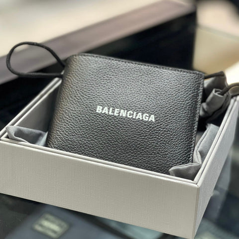 Balenciaga Cash Square Bifold Wallet Black