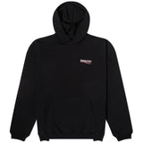 Balenciaga Political Campaign Embroidery Logo Oversized Hoodie Black BAL BAL - originalfook singapore