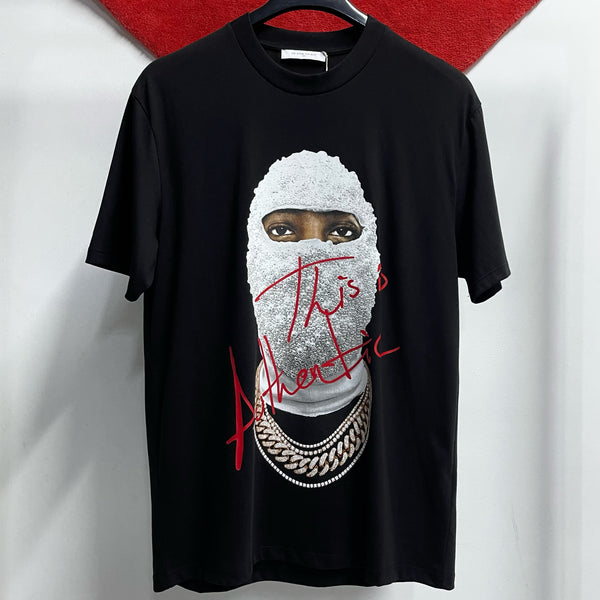 IH NOM UH NIT Paris Mask Authentic Tee Black NUS23297 IH NOM UH NIT IH NOM UH NIT - originalfook singapore