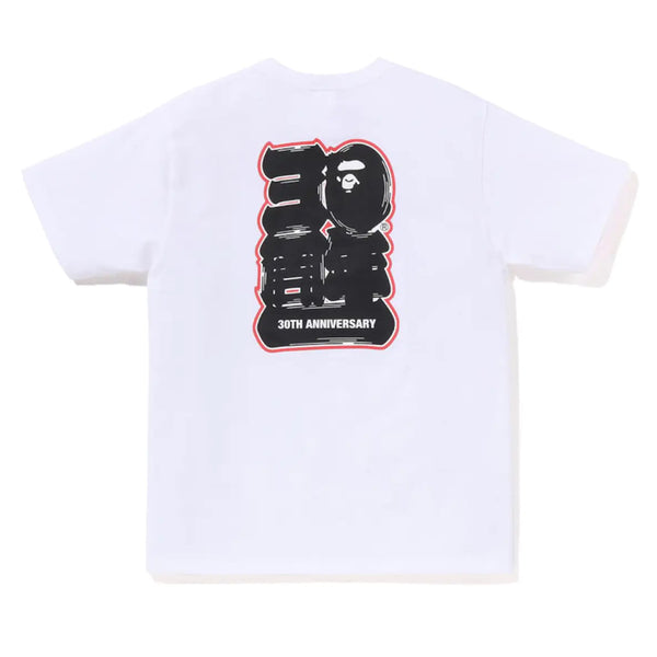 BATHING APE 30th Anniversary Ape Head Tee White (Japan Exclusive) BATHING APE BATHING APE - originalfook singapore