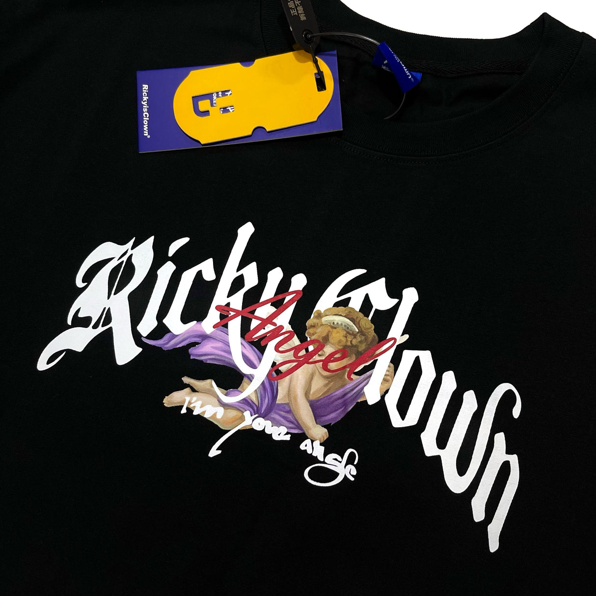 Rickyisclown [RIC] Cherub Gothic Logo Tee Black [R11220413A-M6] RICKYISCLOWN RICKYISCLOWN - originalfook singapore