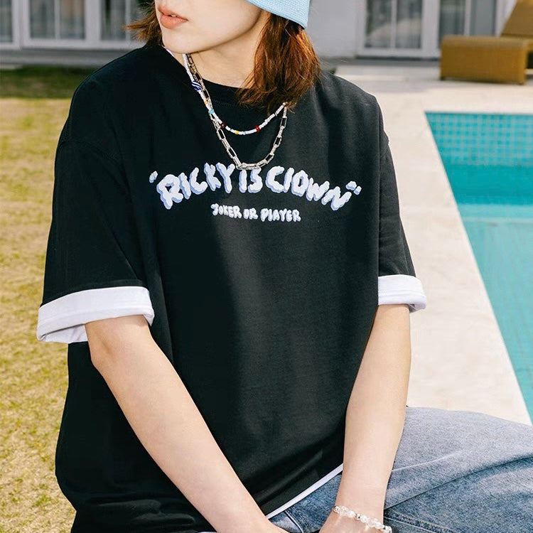 Rickyisclown [RIC] Cloud Cherub Smiley Tee Black [R11210119hXZ-AAAA] RICKYISCLOWN RICKYISCLOWN - originalfook singapore