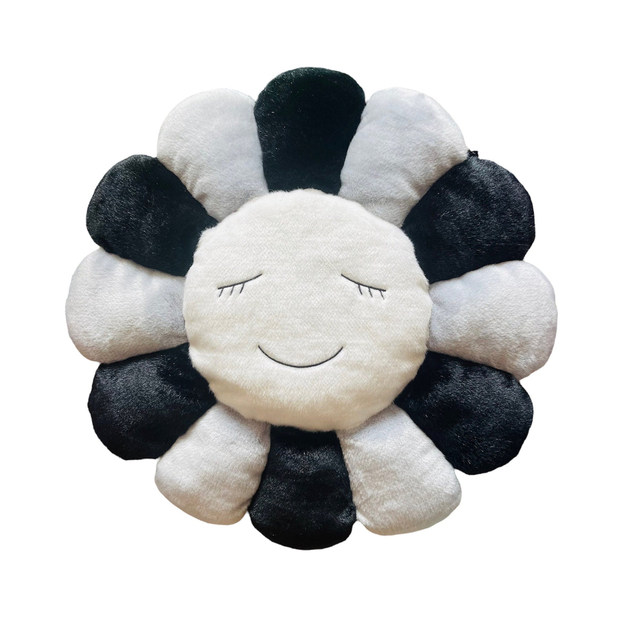 Takashi Murakami Kaikai Kiki Flower Large Plush Cushion Black Grey (60cm) TAKASHI MURAKAMI TAKASHI MURAKAMI - originalfook singapore
