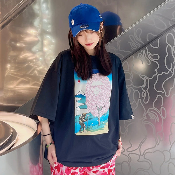 BATHING APE Sakura Tee Black (Japan Exclusive) BATHING APE BATHING APE - originalfook singapore