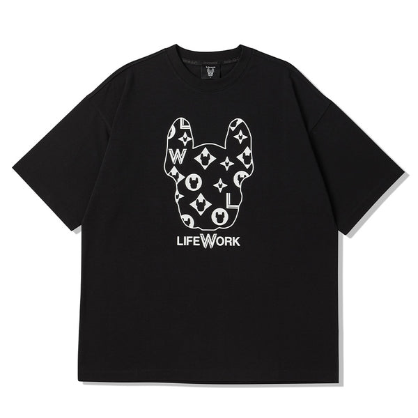 LifeWork Korea LW Monogram Tee Black lifework lifework - originalfook singapore