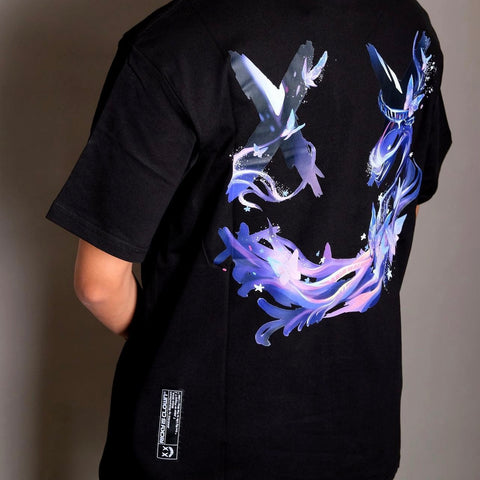 Rickyisclown [RIC] Mystical Butterfly Smiley Tee Black [R11220514e-B6]