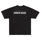 Human Made Blue Heart Logo Tee Black HUMAN MADE HUMAN MADE - originalfook singapore