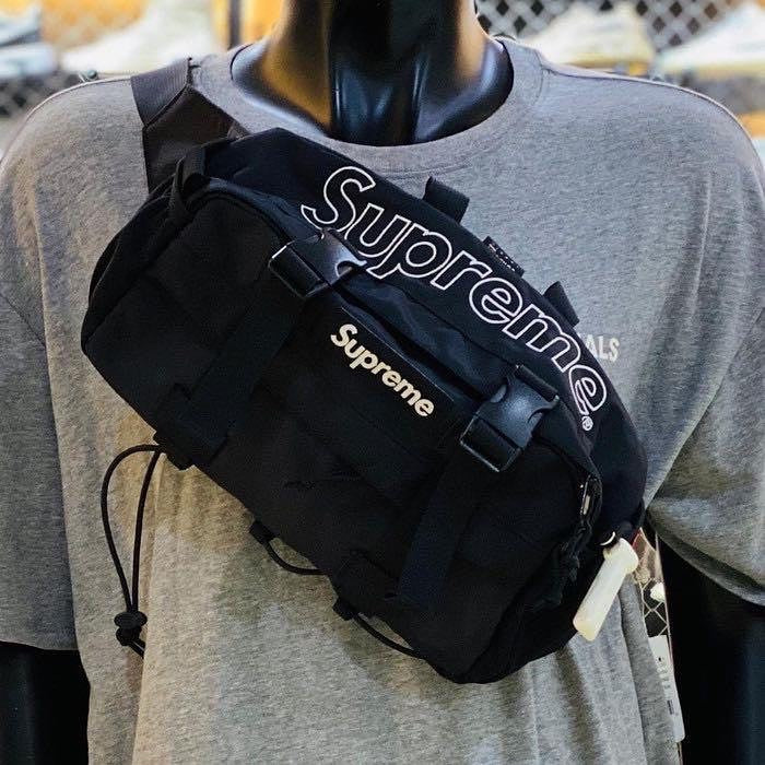 Supreme Waist Bag Black supreme supreme - originalfook singapore