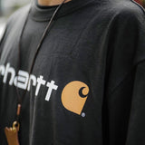 Carhartt USA K195 Signature Logo Tee Black carhartt carhartt - originalfook singapore