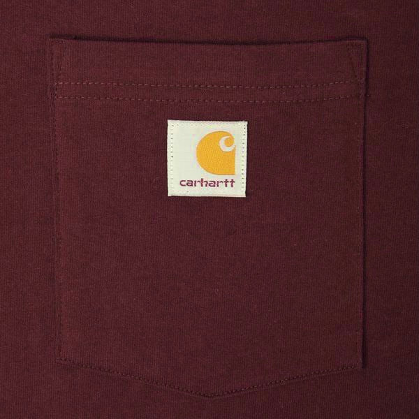 Carhartt USA K87 Workwear Pocket Tee Maroon carhartt - Originalfook Singapore