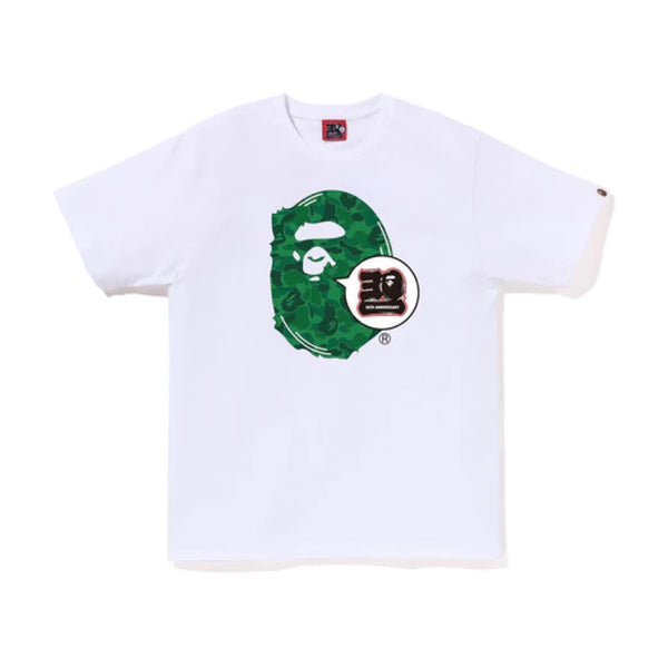 BATHING APE 30th Anniversary Ape Head Tee White (Japan Exclusive) BATHING APE BATHING APE - originalfook singapore
