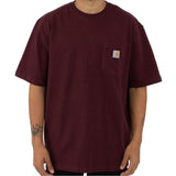 Carhartt USA K87 Workwear Pocket Tee Maroon carhartt - Originalfook Singapore