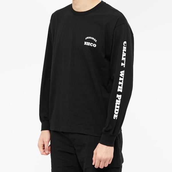 Neighborhood NH-7 Long Sleeve Tee Black Neighborhood Neighborhood - originalfook singapore