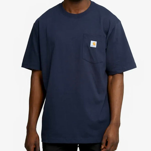 Carhartt USA K87 Workwear Pocket Tee Navy carhartt - Originalfook Singapore