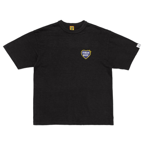 Human Made Blue Heart Logo Tee Black