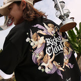 Rickyisclown [RIC] Cherub Gothic Logo Tee Black [R11220413A-M6] RICKYISCLOWN RICKYISCLOWN - originalfook singapore
