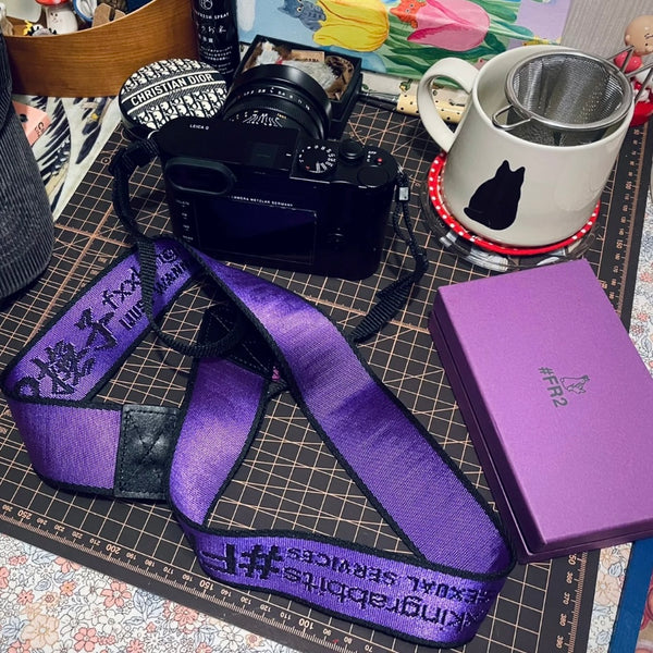 FR2 JAPAN Camera Strap Purple (Japan Exclusive) #FR2 #FR2 - originalfook singapore