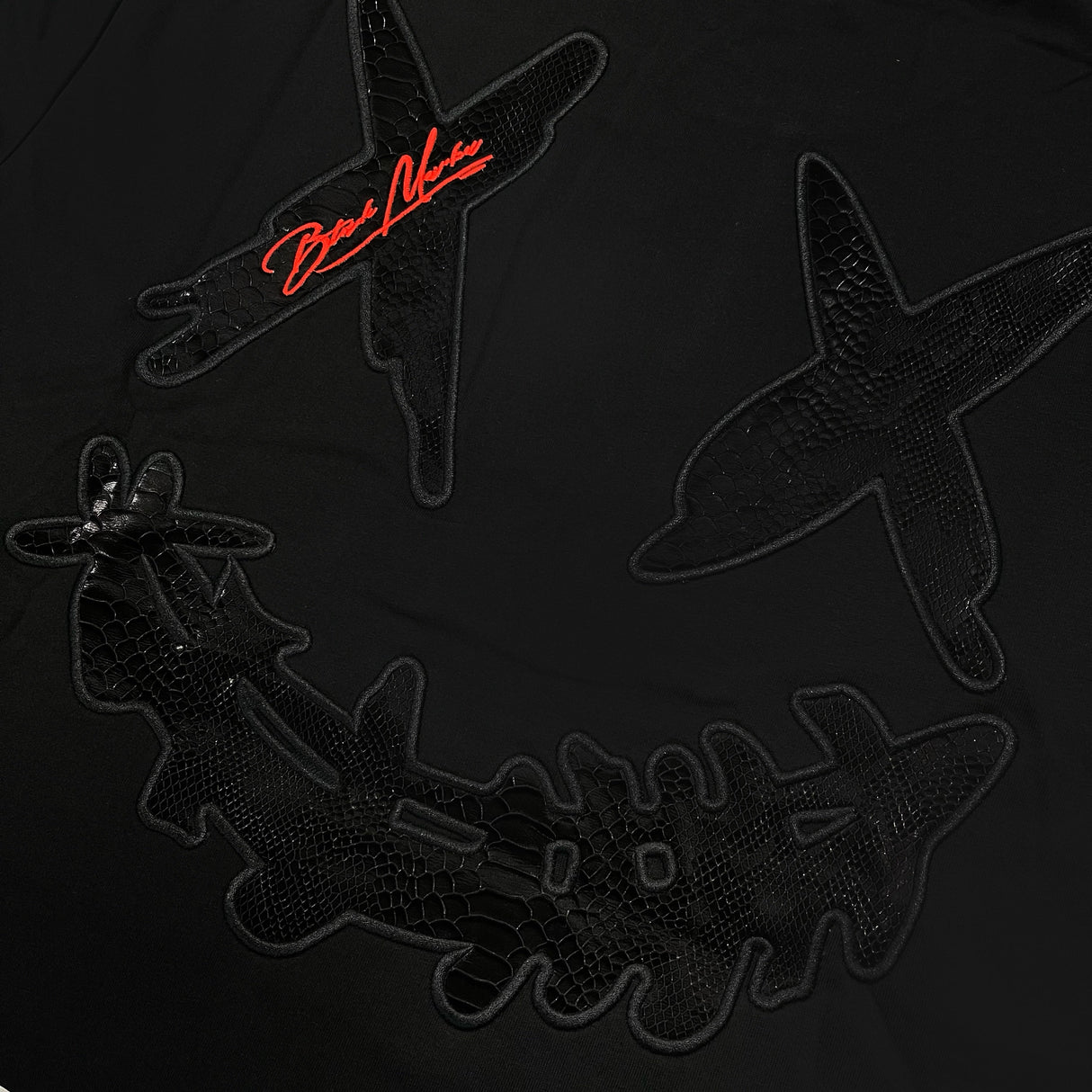 Rickyisclown [RIC] Black Mamba Embossed Smiley Tee Black [R4220222B-N5] RICKYISCLOWN RICKYISCLOWN - originalfook singapore