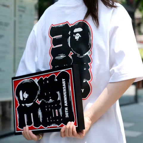 BATHING APE 30th Anniversary Ape Head Tee White (Japan Exclusive)