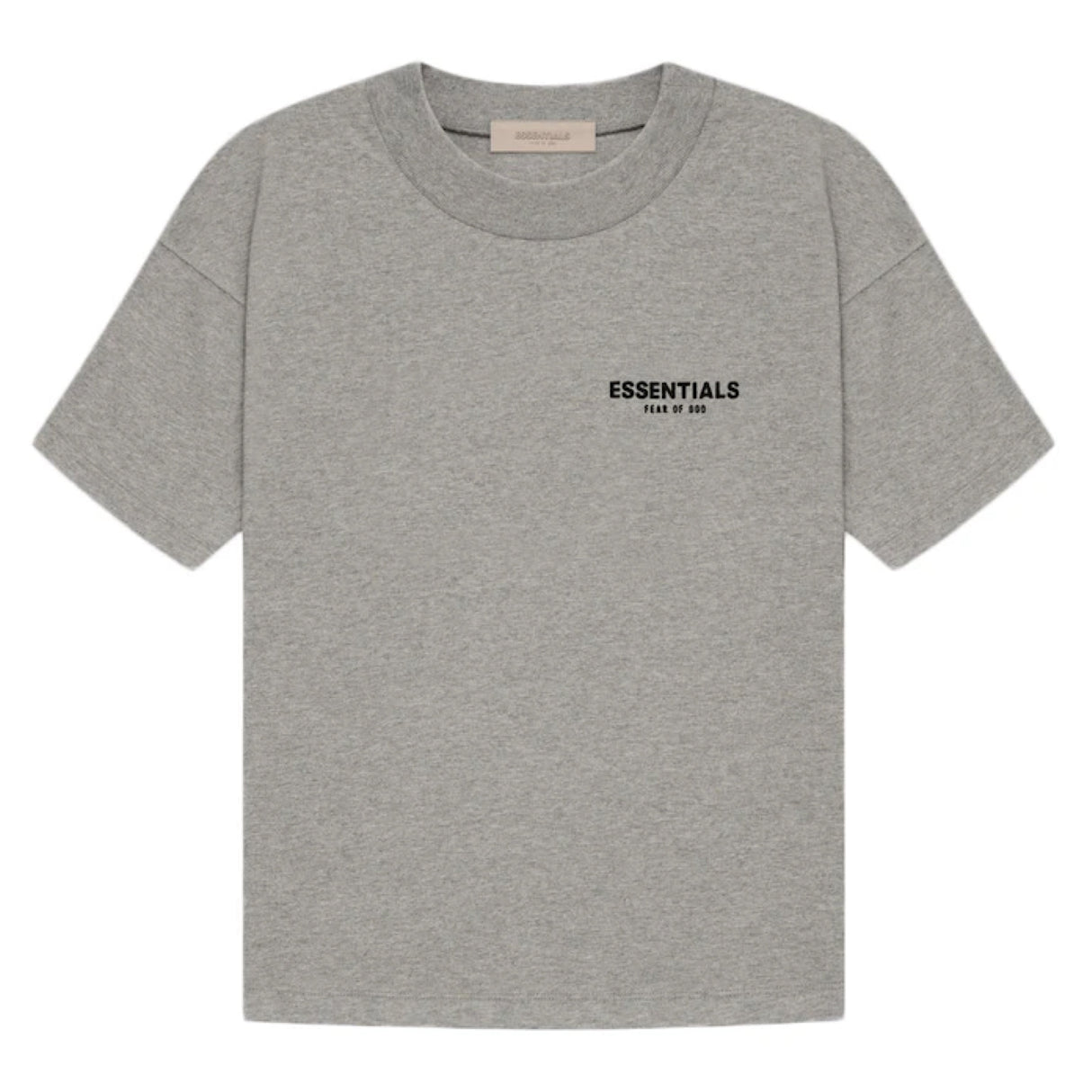 FEAR OF GOD Essentials Felt Logo Tee Dark Oatmeal FEAR OF GOD FEAR OF GOD - originalfook singapore