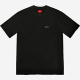 Supreme Embroidery Logo Pocket Tee Black supreme supreme - originalfook singapore