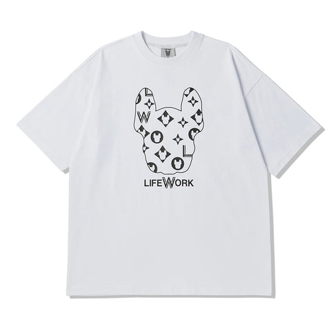 LifeWork Korea LW Monogram Tee White