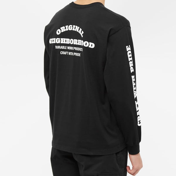 Neighborhood NH-7 Long Sleeve Tee Black Neighborhood Neighborhood - originalfook singapore