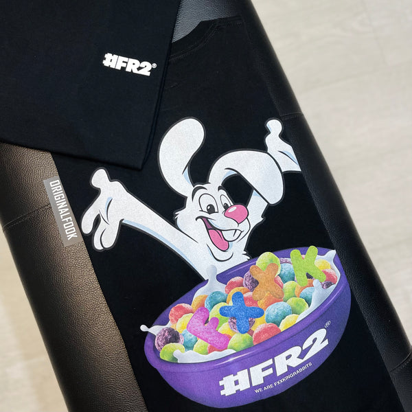 FR2 JAPAN Cereal Rabbit Tee Black #FR2 #FR2 - originalfook singapore