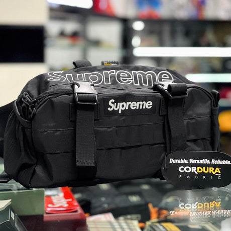 Supreme Waist Bag Black supreme supreme - originalfook singapore