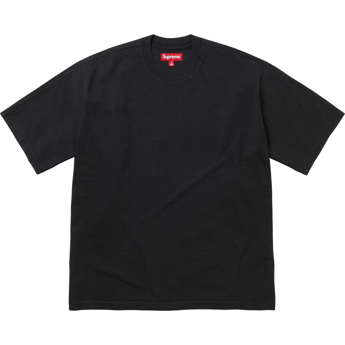 Supreme Intarsia Logo Black Tee