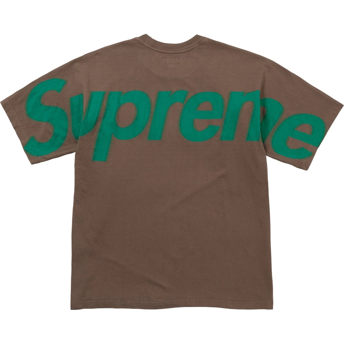 Supreme Intarsia Logo Brown Tee