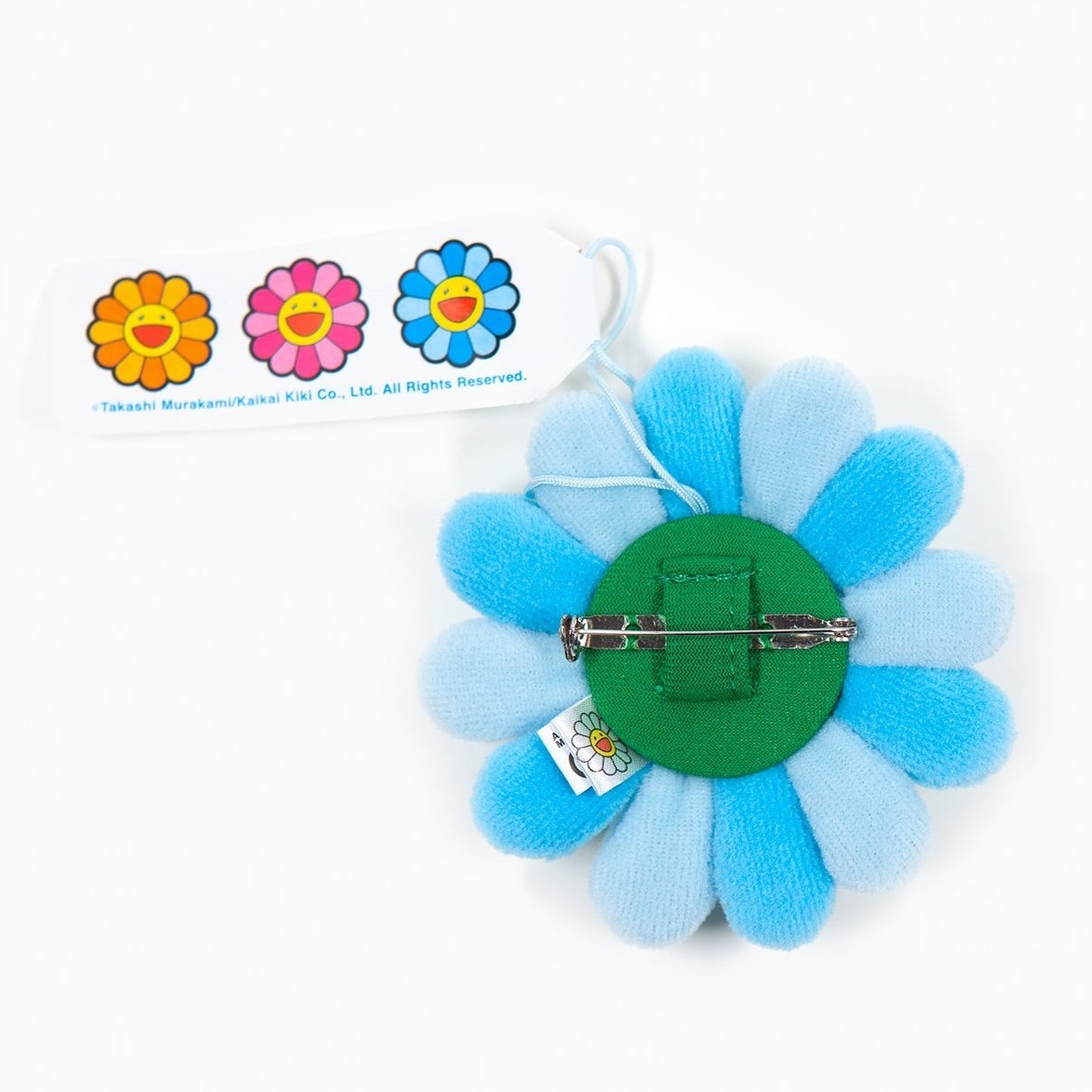 Takashi Murakami Kaikai Kiki Flower Plush Badge/Keychain/Pin Blue TAKASHI MURAKAMI TAKASHI MURAKAMI - originalfook singapore