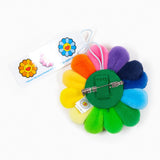 Takashi Murakami Kaikai Kiki Flower Plush/Badge/Keychain/Pin Rainbow White TAKASHI MURAKAMI TAKASHI MURAKAMI - originalfook singapore