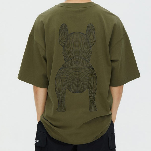 LifeWork Outline Mascot Tee Khaki lifework lifework - originalfook singapore