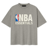 Fear of God Essentials X NBA 90s Heavyweight Tee Concrete Heather