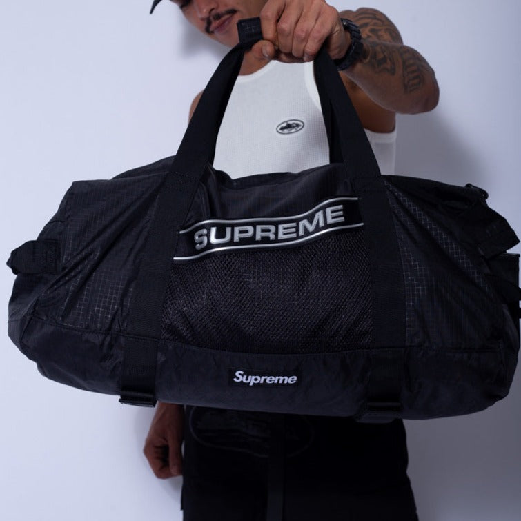 Supreme Reflective Logo Duffle Bag Black supreme supreme - originalfook singapore
