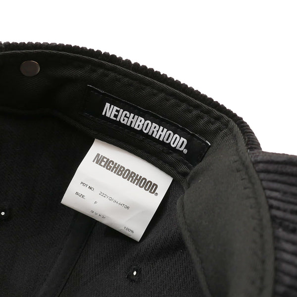 Neighborhood Corduroy Dad Cap Black Neighborhood Neighborhood - originalfook singapore