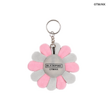 Takashi Murakami x BLACKPINK Flower Plush Keychain Grey Pink TAKASHI MURAKAMI TAKASHI MURAKAMI - originalfook singapore